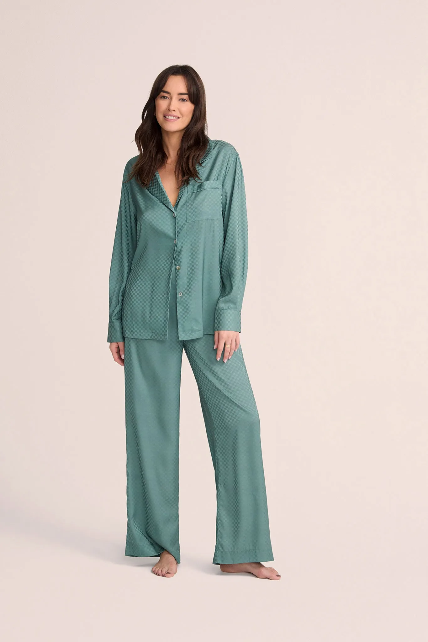 Aspen Womens Satin Lounge Pyjama