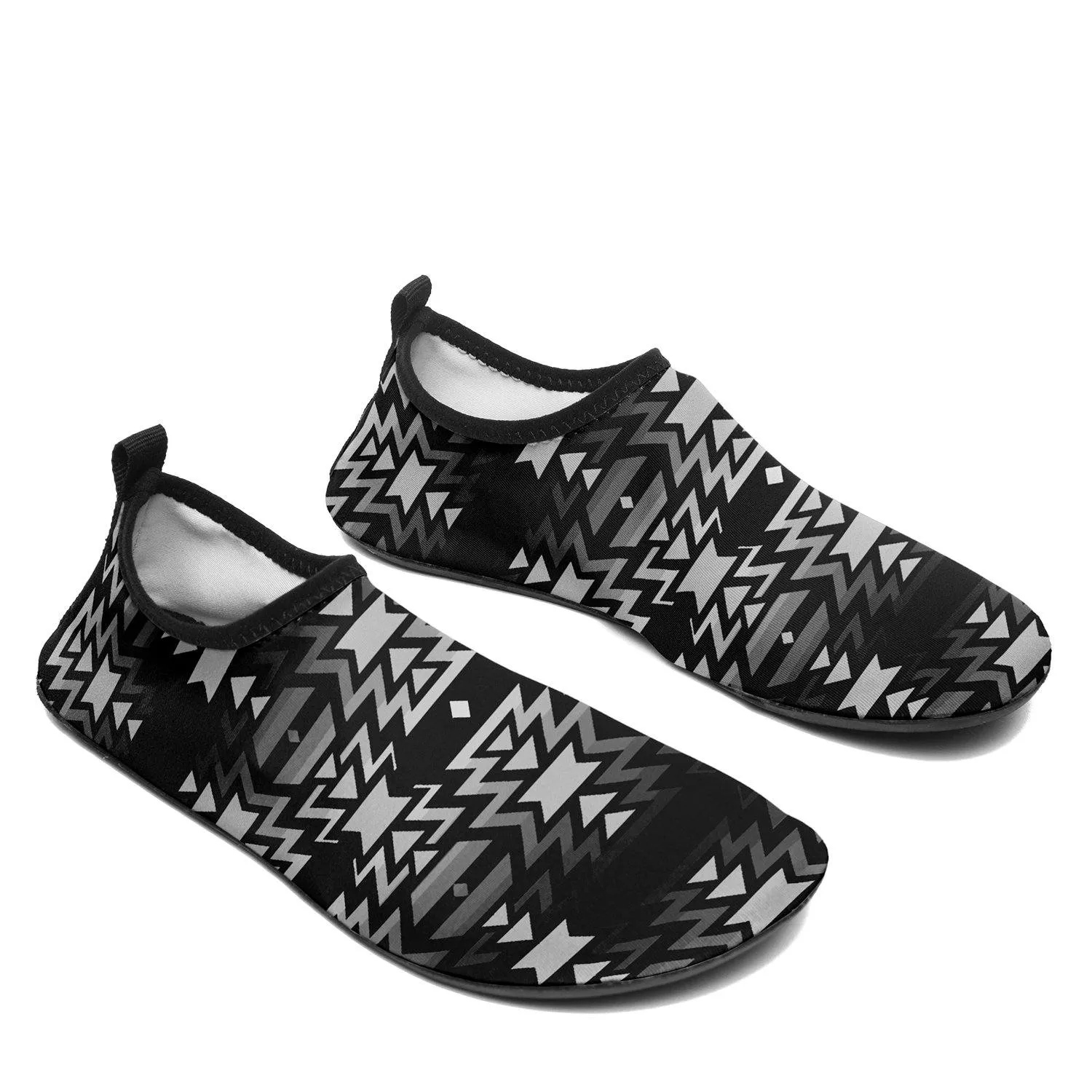 Black Fire Black and White Sockamoccs