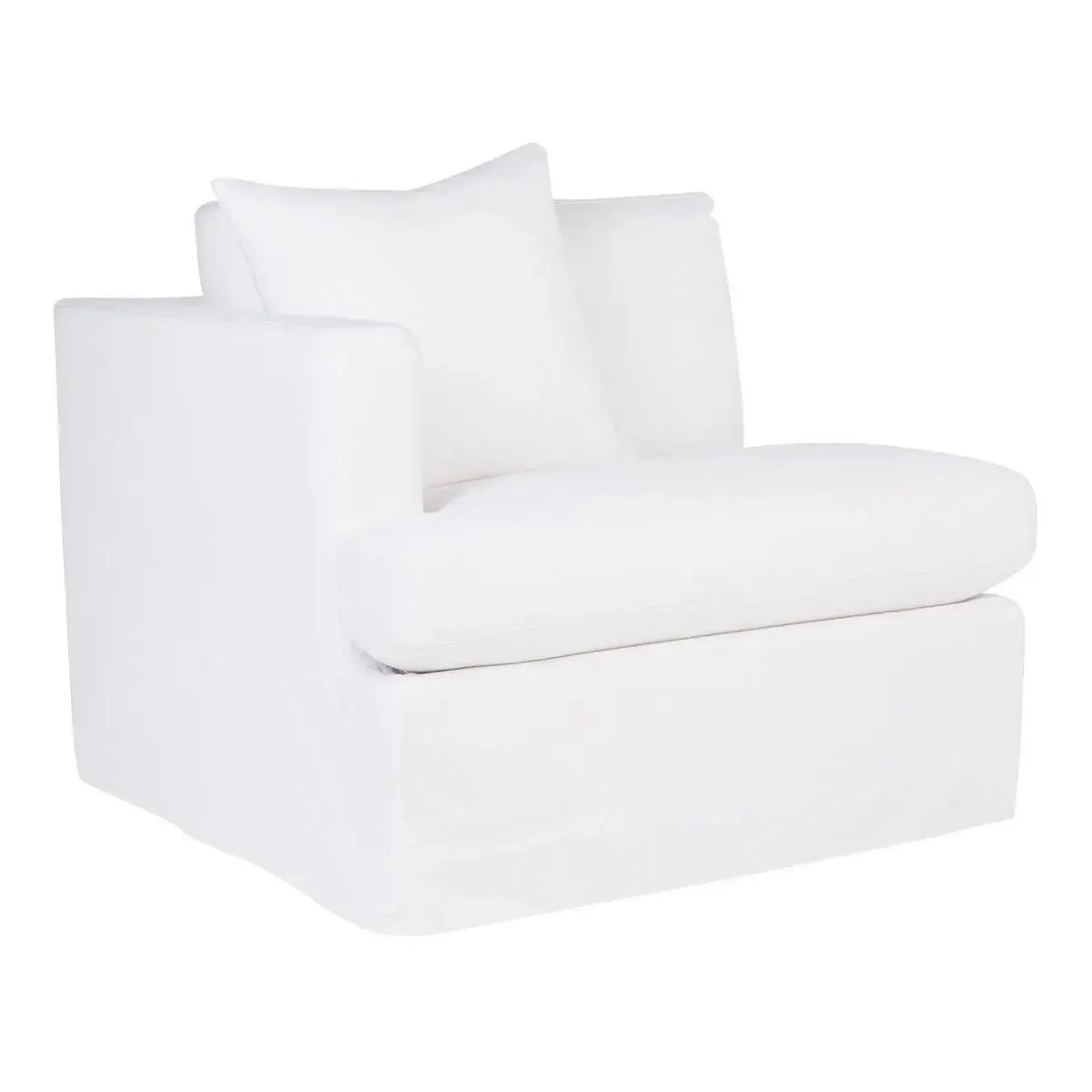 Cafe Lighting & Living Birkshire Slip Cover Left Arm Facing Seat  - White Linen