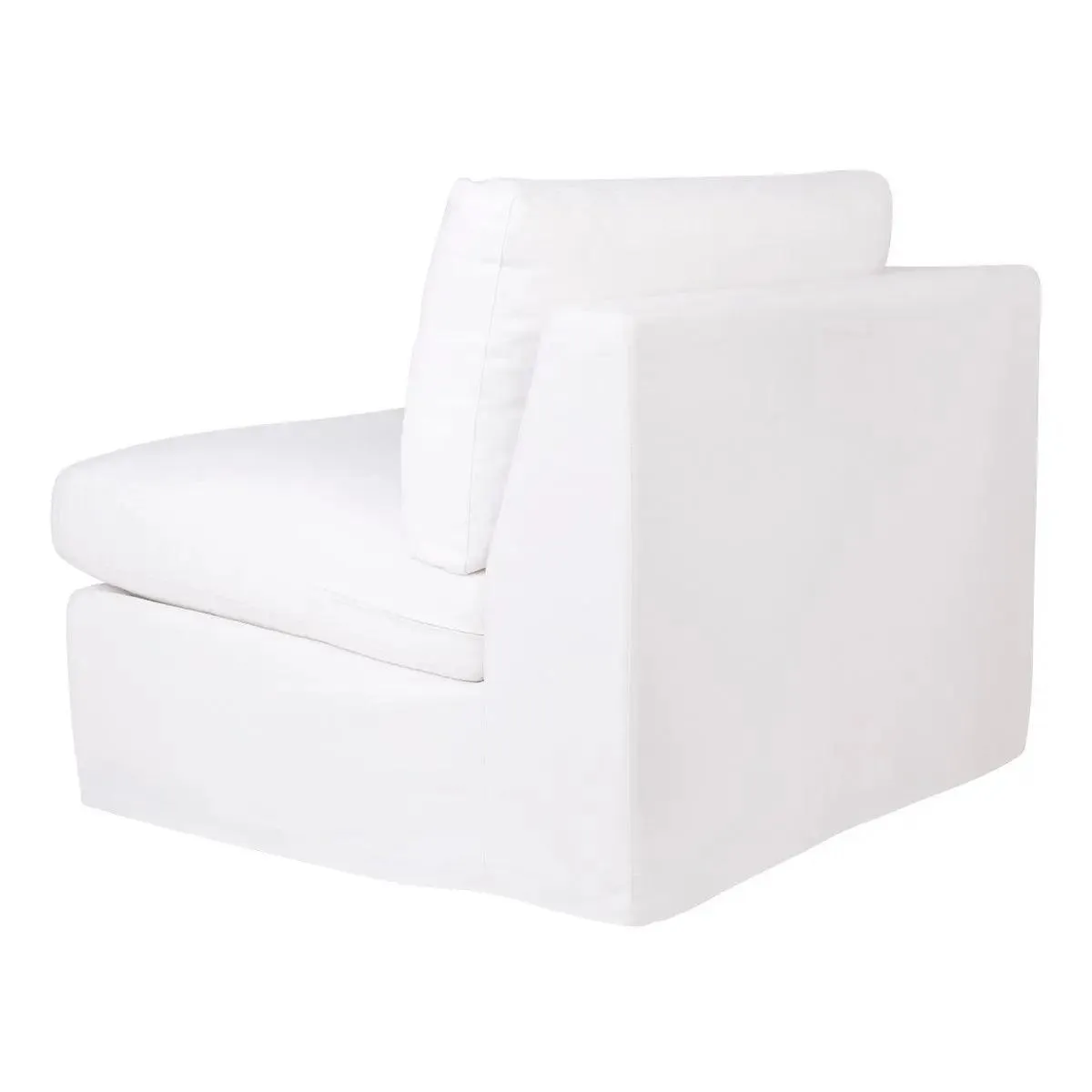 Cafe Lighting & Living Birkshire Slip Cover Left Arm Facing Seat  - White Linen