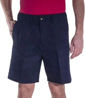 Elastic Waist Twill Shorts for Big & Tall Men  100% Pure Cotton
