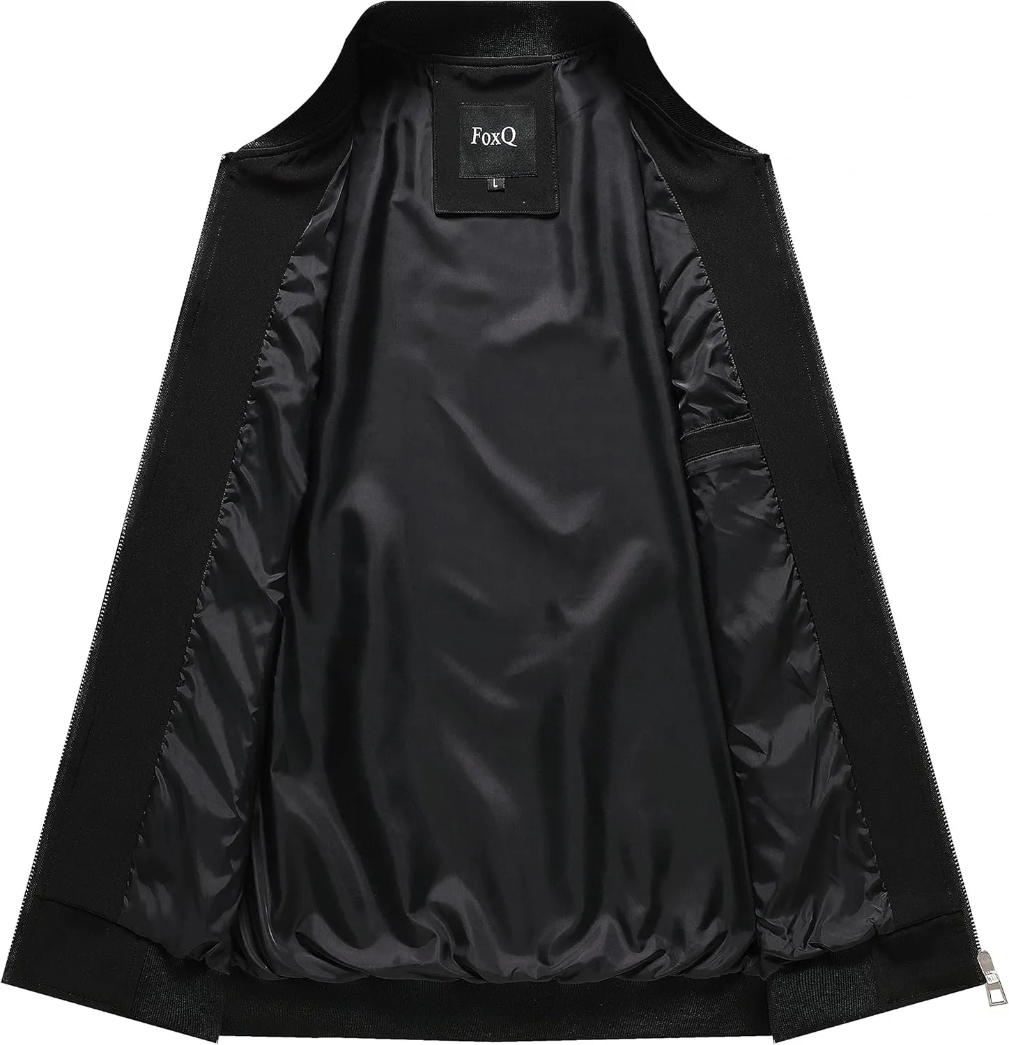 FoxQ Men's Bomber Jacket Lightweight, Slim Fit Sportswear Daily Casual Style with a Sporty Edge