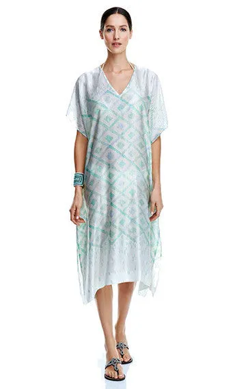 Green Silk Hulya Caftan