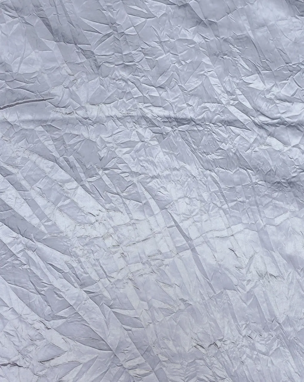 GREY CRUSHED POLYESTER SATIN FABRIC