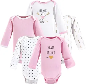 Hudson Baby baby-girls Cotton Preemie Bodysuits
