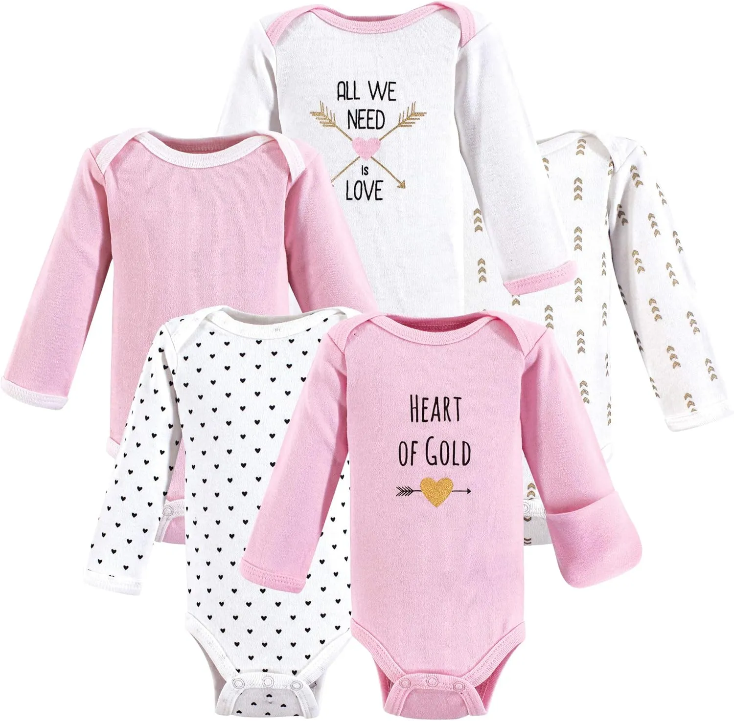 Hudson Baby baby-girls Cotton Preemie Bodysuits