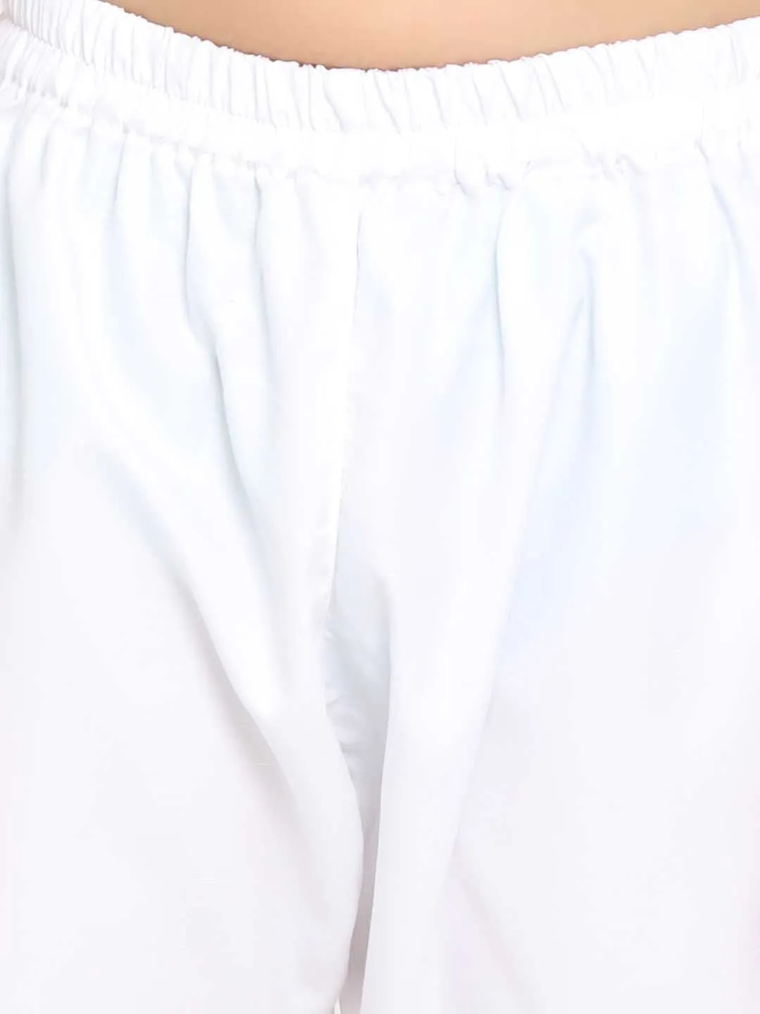 Jashvi Boys Aqua And White Kurta Pyjama Set
