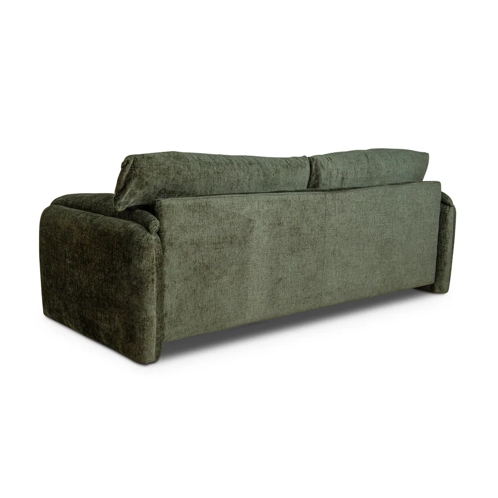Jordie 3 Seater Fabric Sofa - Turtle Green