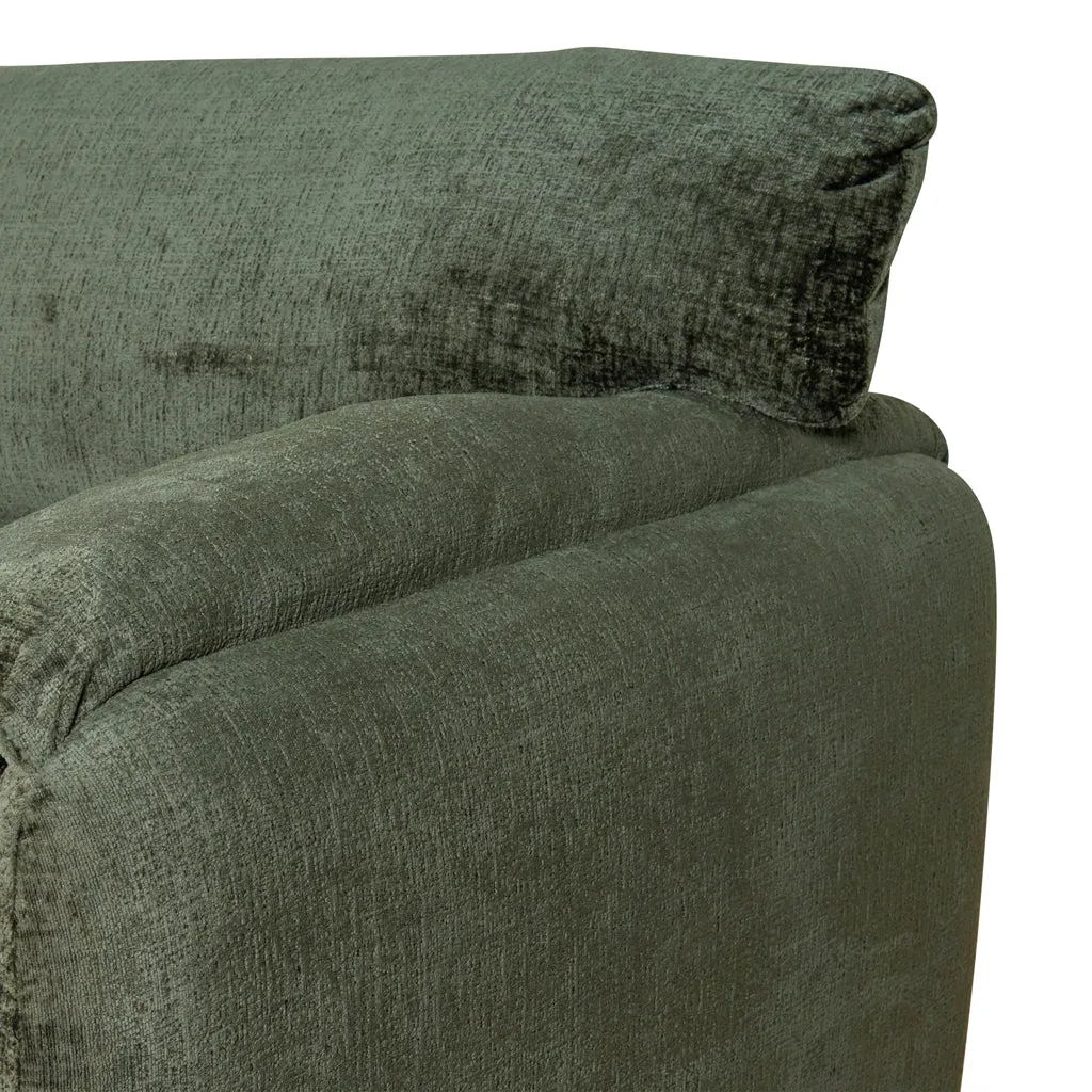 Jordie 3 Seater Fabric Sofa - Turtle Green