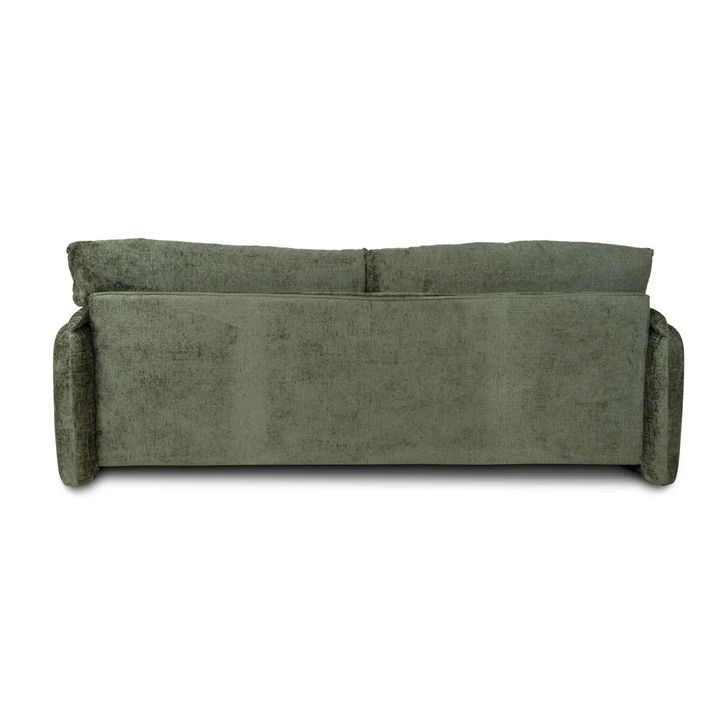 Jordie 3 Seater Fabric Sofa - Turtle Green