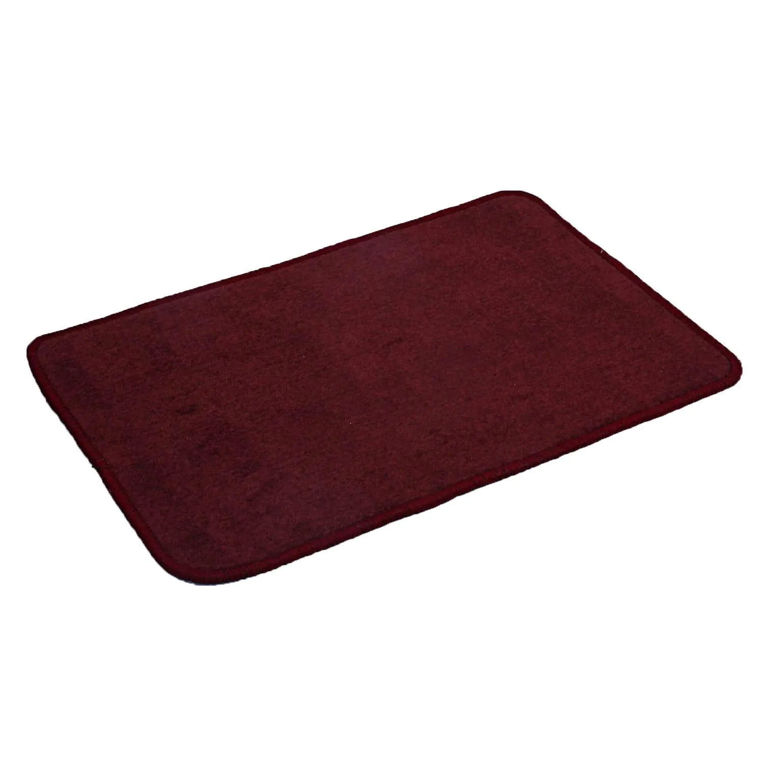Kuber Industries Microfiber Anti Slip 6 Pieces Door Mat 22"x14", Maroon - CTKTC21913