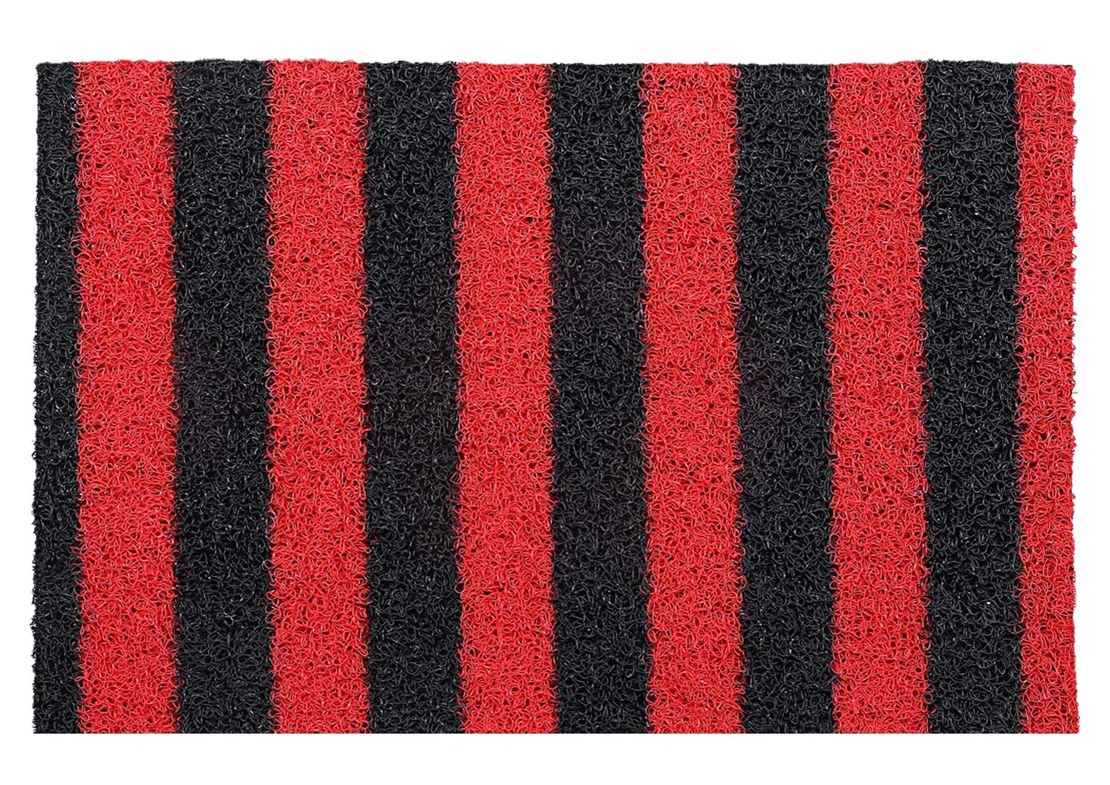 Kuber Industries Rubber Anti Slip 1 Piece Large Size Floor/Door Mat 2x4 Feet (Red & Black) - CTKTC039983