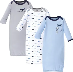 Luvable Friends Baby Girls' Cotton Gowns