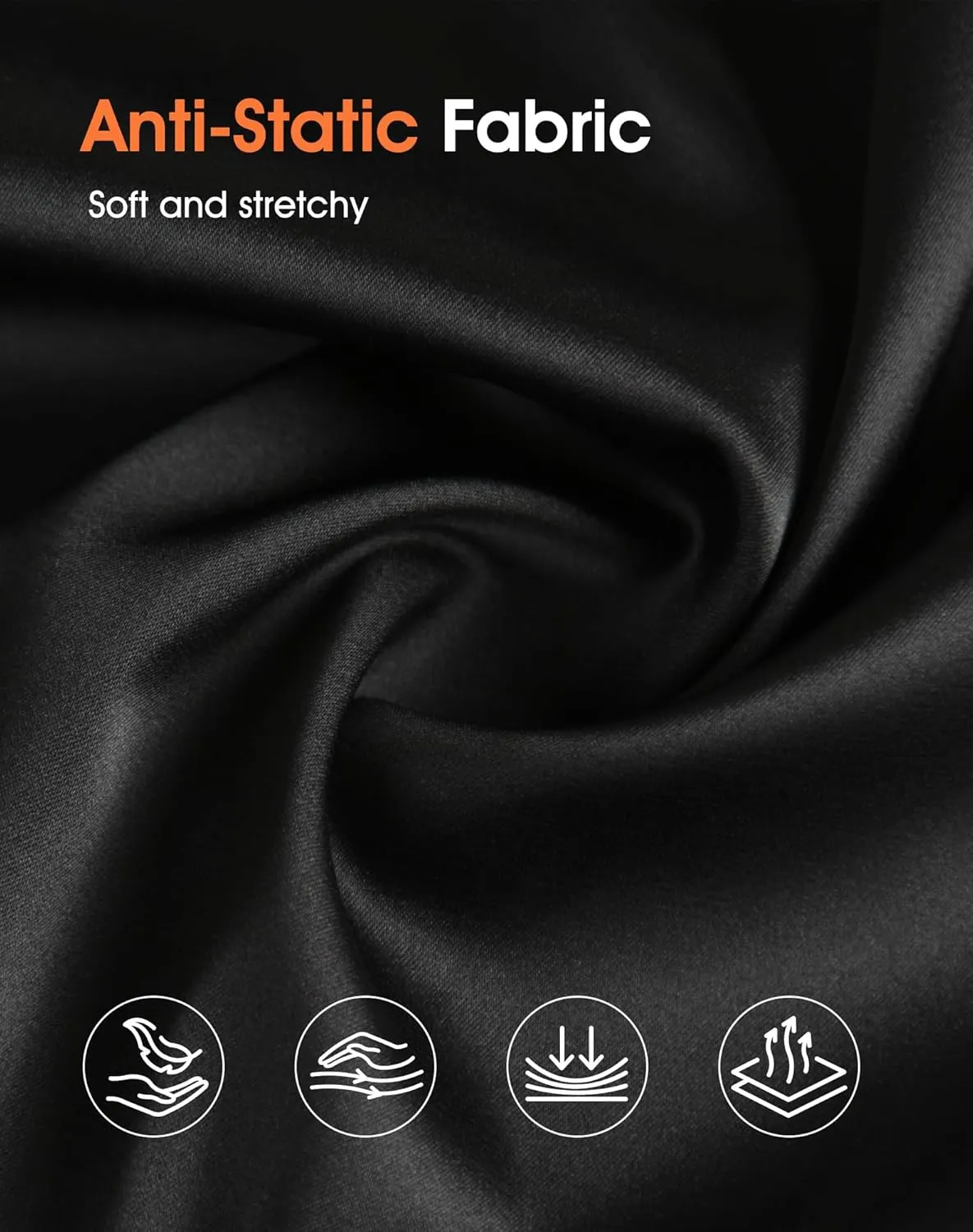 MANCYFIT Half Slips for Women Satin Slip Skirt Under Dresses Anti-Static Side Slit Underskirt