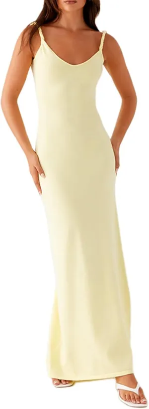 Muineobuka Women Spaghetti Strap Maxi Dress Y2K Summer Sexy Slip Bodycon Backless Long Sundress Wedding Guest Dresses