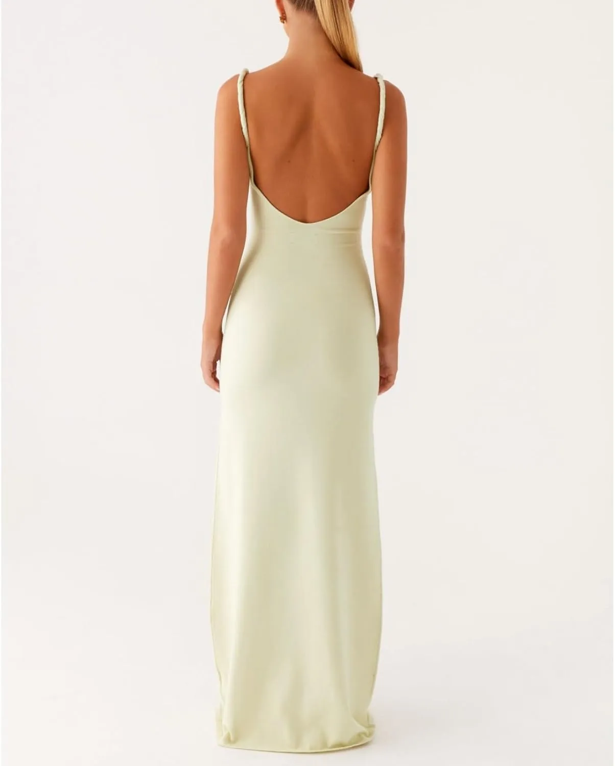 Muineobuka Women Spaghetti Strap Maxi Dress Y2K Summer Sexy Slip Bodycon Backless Long Sundress Wedding Guest Dresses