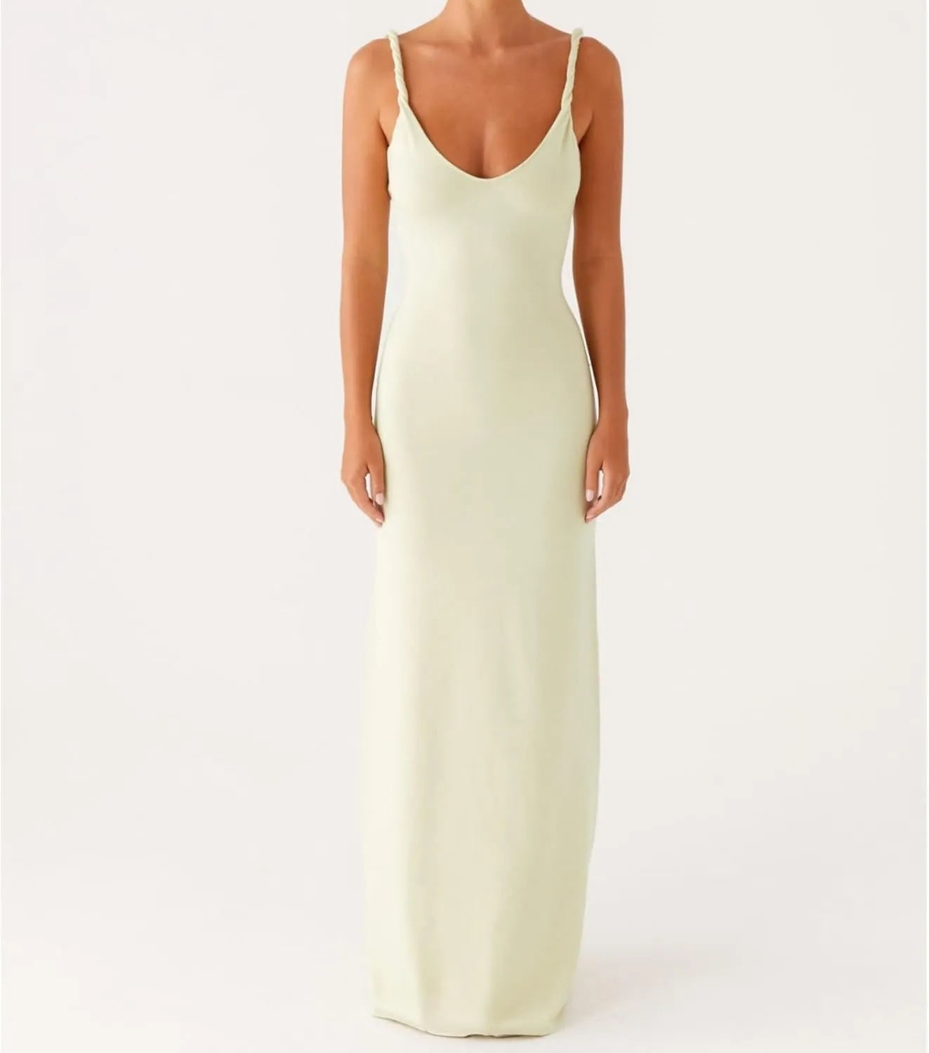 Muineobuka Women Spaghetti Strap Maxi Dress Y2K Summer Sexy Slip Bodycon Backless Long Sundress Wedding Guest Dresses