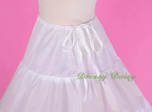 PC003 3-Hoop Crinoline Petticoat Slip Underskirt For Girl Dresses