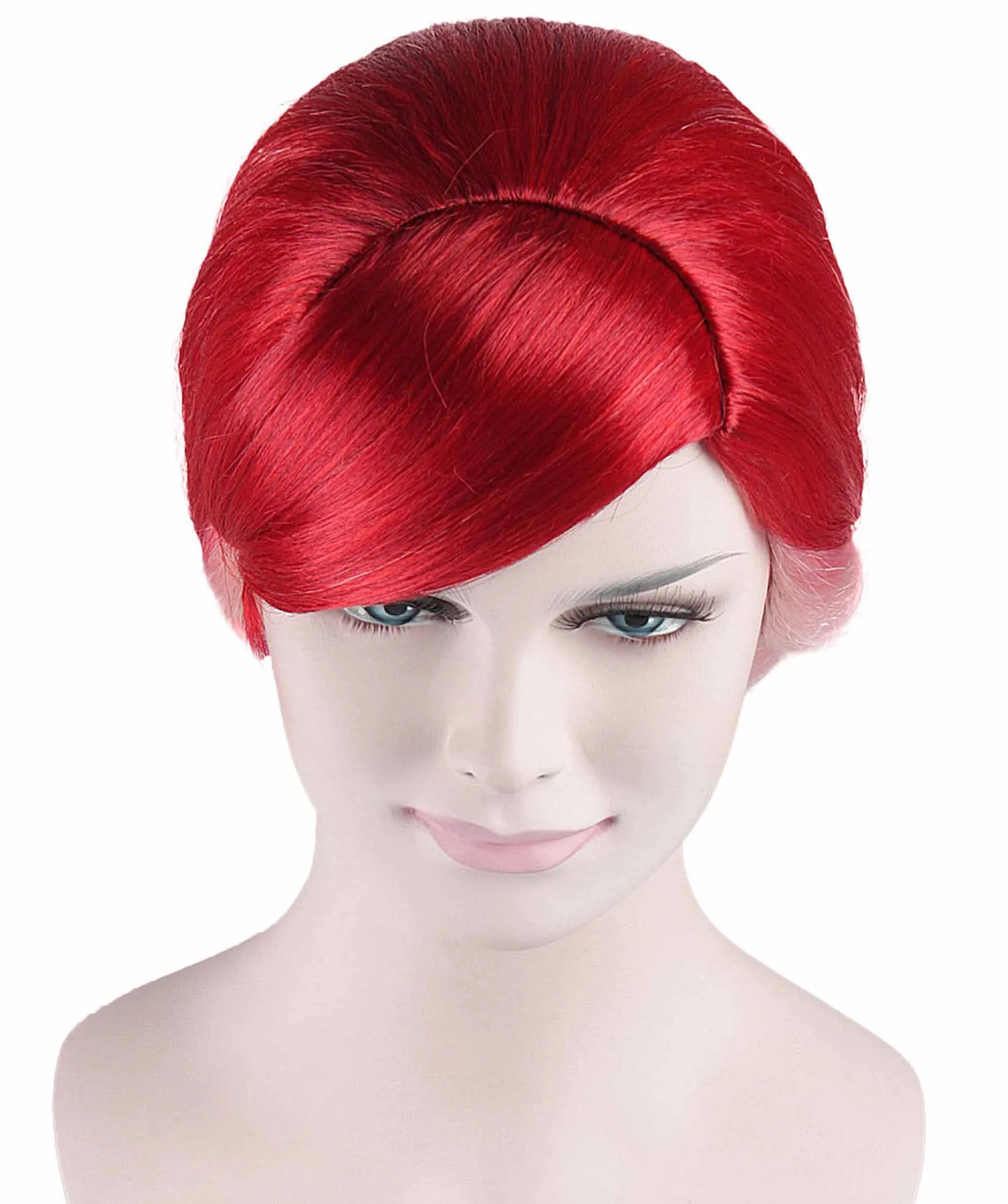 Pretty Red Ponytail Womens Wig | Pop Star Character Cosplay Halloween Wig | Premium Breathable Capless Cap
