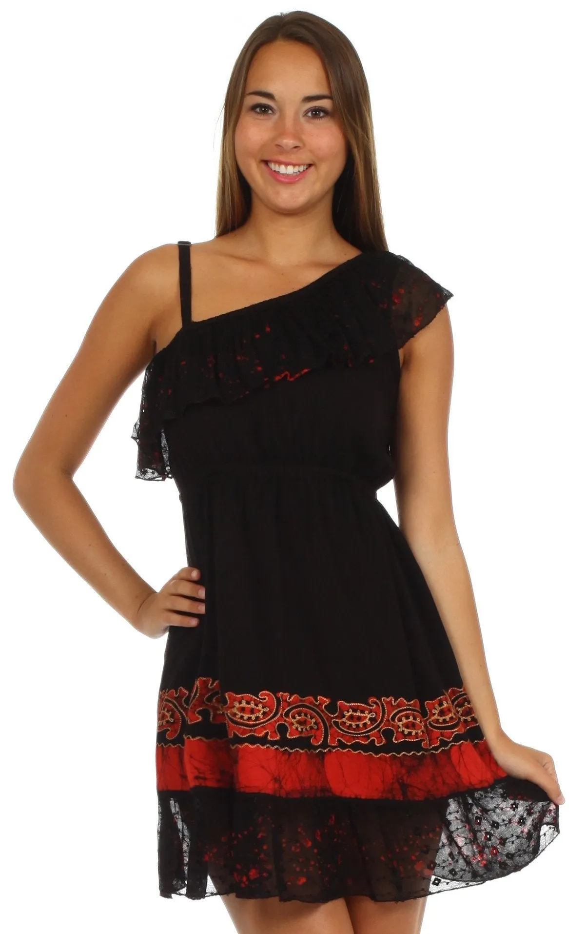 Sakkas Summer Solstice Batik Dress