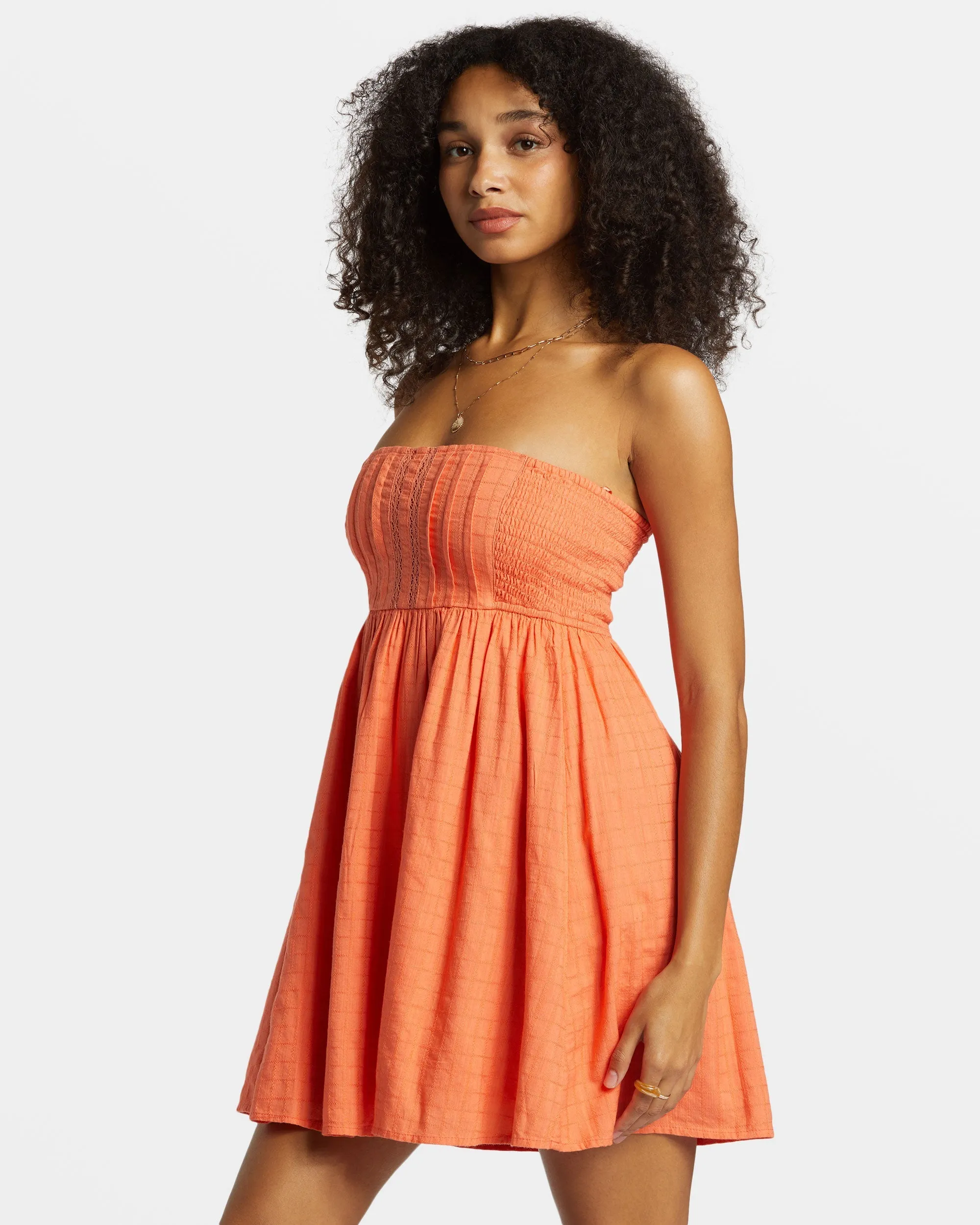 Summers End Mini Dress - Sweet Papaya