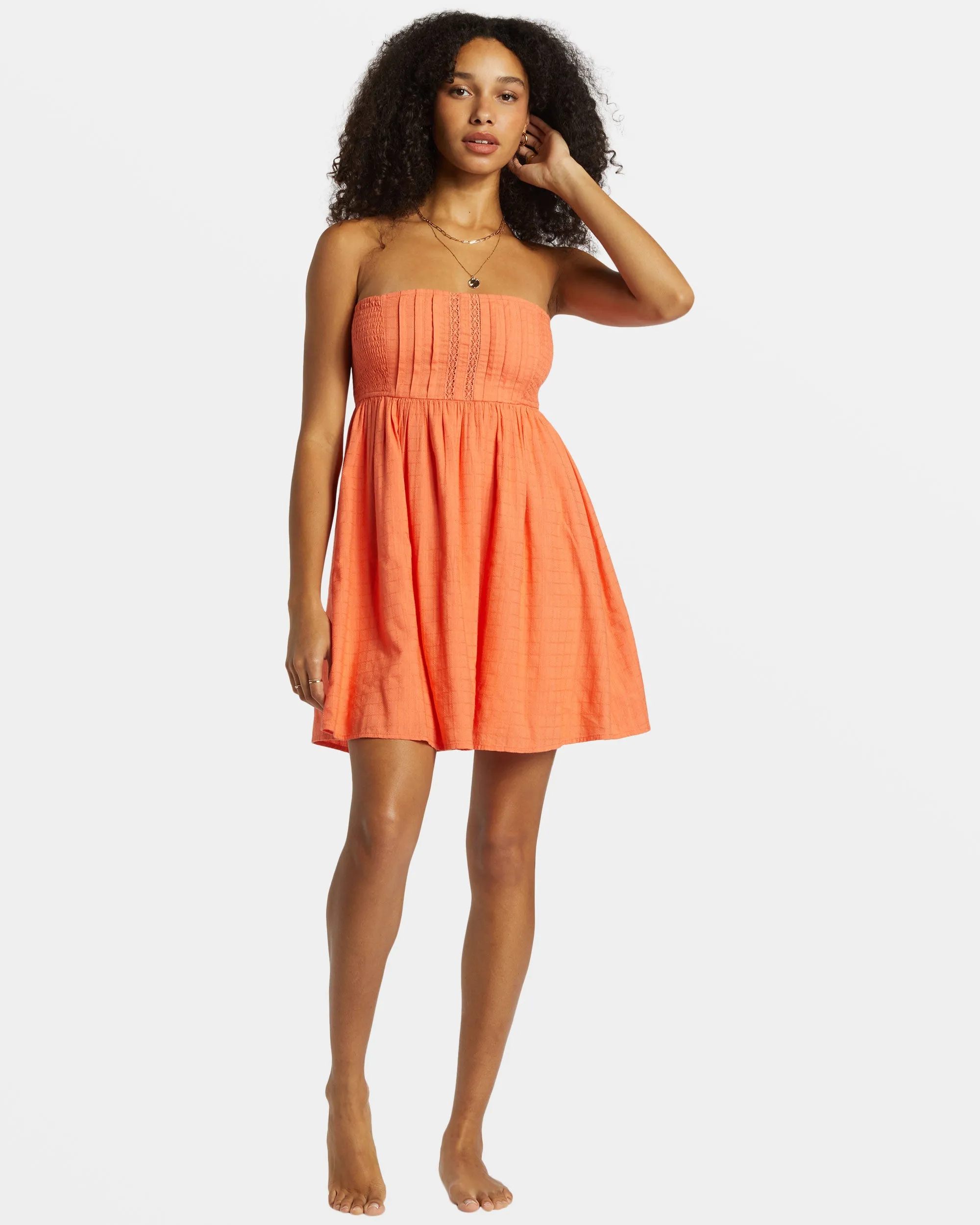 Summers End Mini Dress - Sweet Papaya