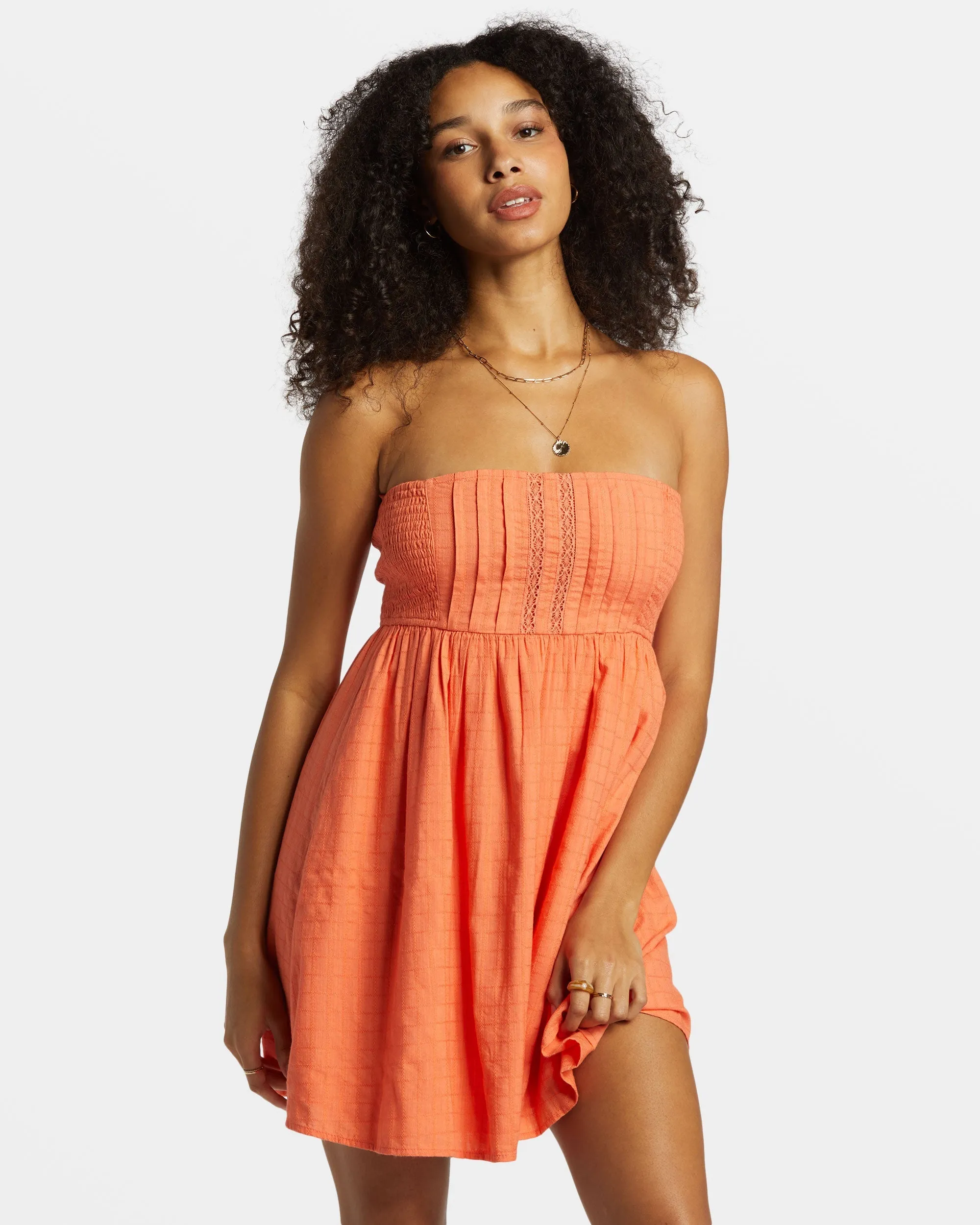 Summers End Mini Dress - Sweet Papaya