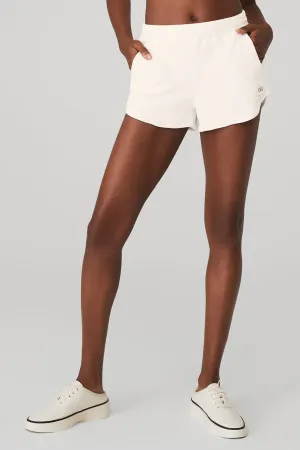 Terry High-Waist Beachside Short - Ivory