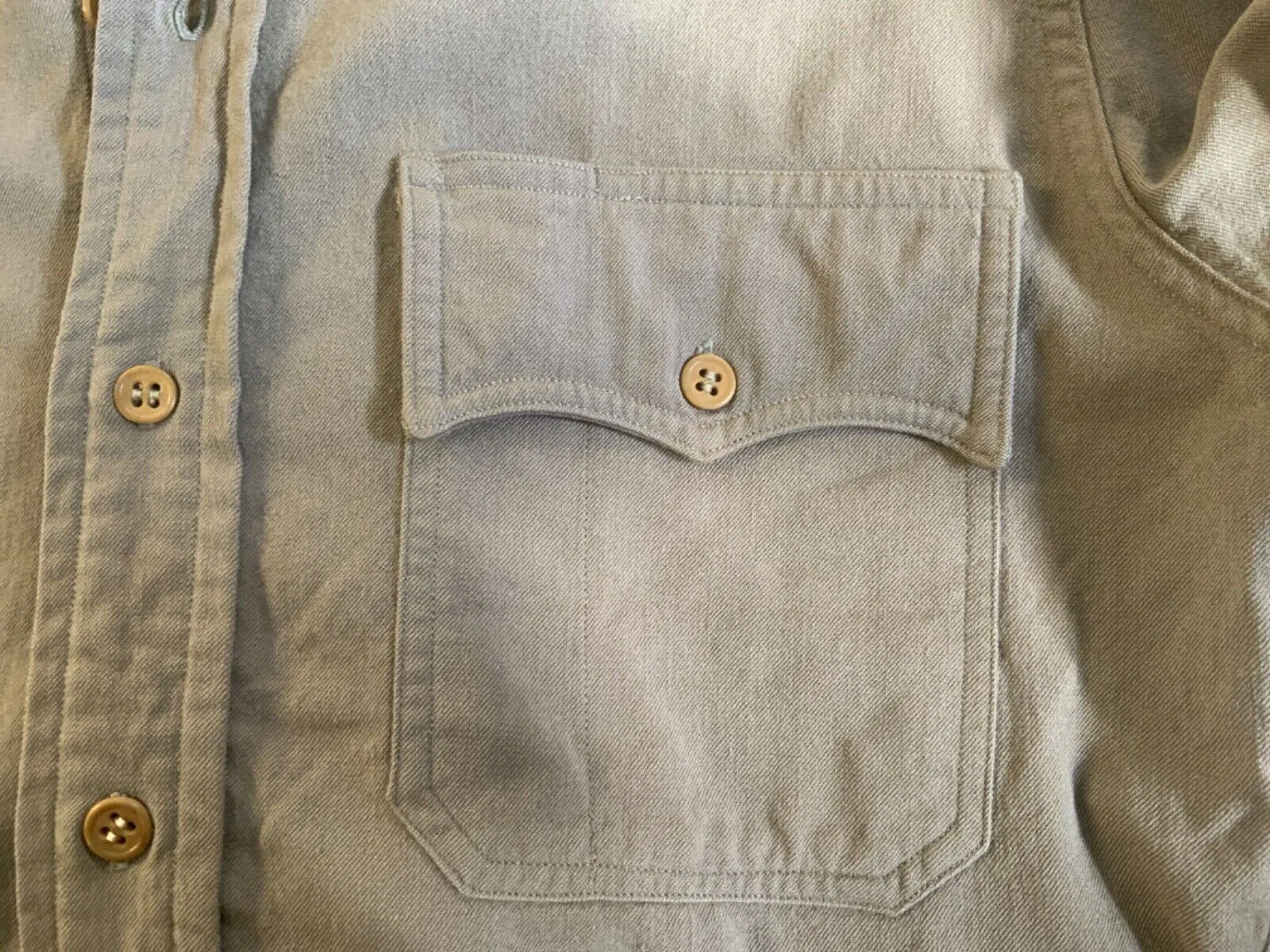 VTG 40s WW2 USA OFFICERS JACKSON RAYMOND RANGOON GABARDINE VIRGIN WOOL SHIRT S38