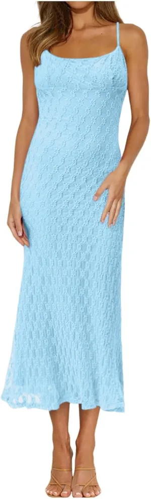 Women Fashion Solid Lace Patchwork Jacquard Skirt Slip Dress Sexy Dress Long Sleeve Dresses for Women Casual