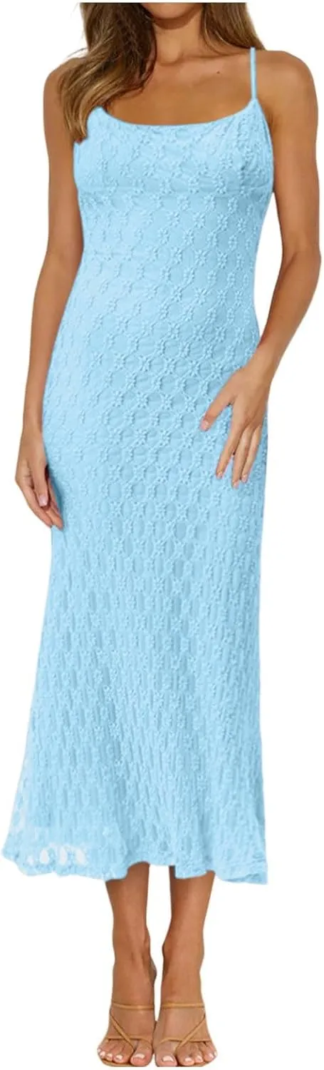Women Fashion Solid Lace Patchwork Jacquard Skirt Slip Dress Sexy Dress Long Sleeve Dresses for Women Casual